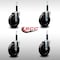 Service Caster 5'' SS Soft Rubber Wheel Swivel 3/4'' Expanding Stem Caster Set, 4PK SCC-SSEX20S514-SRS-34-4 - alternate 4